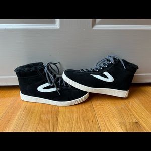 Tretorn Nylite Hi 50 Faux Fur Lined High Top Sneaker